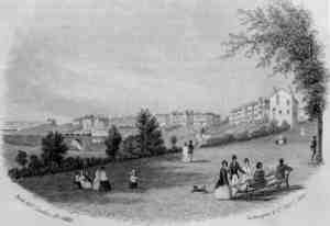 The view from  Avenham Walks, 1855