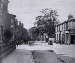 The west end of Avenham Lane, 1862